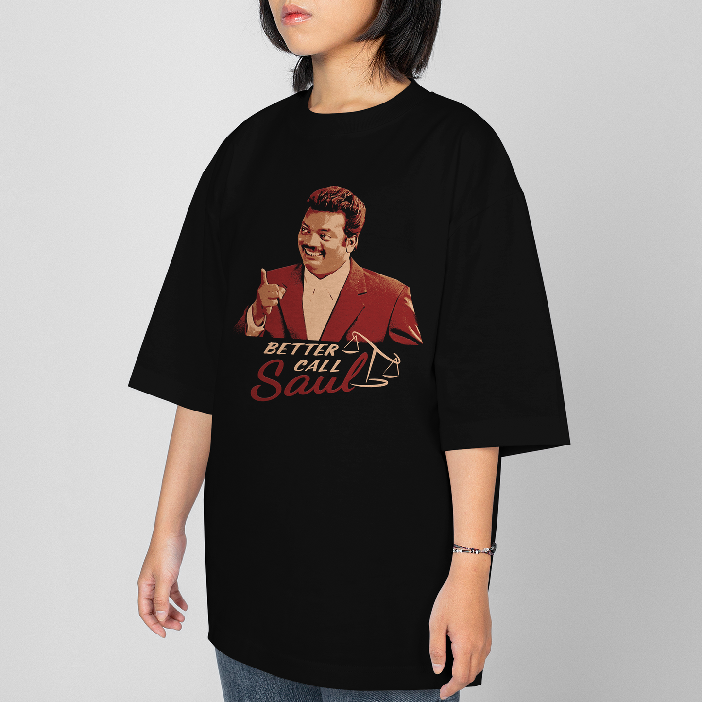 Adv. Mukundan Unni × Saul Goodman Oversized Tee