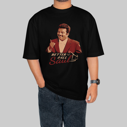 Adv. Mukundan Unni × Saul Goodman Oversized Tee
