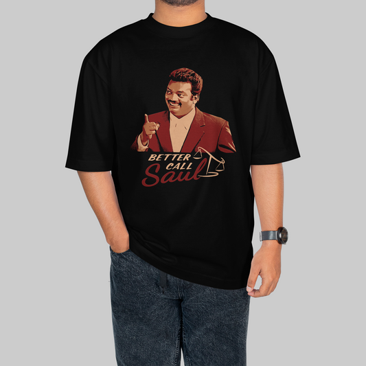 Adv. Mukundan Unni × Saul Goodman Oversized Tee